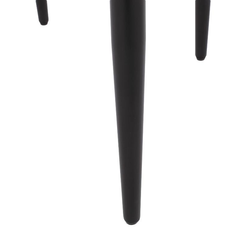 Christopher Knight Home Set of 2 Elmore Iron Upholstered Dining Chairs Charcoal/Black/Gold