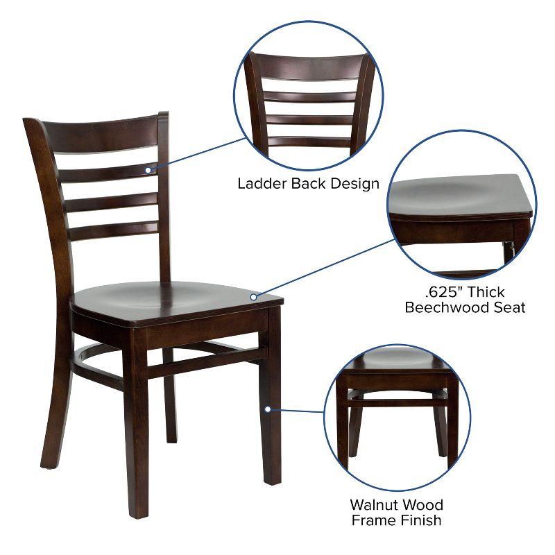 Red Barrel Studio® Ladder Back Wooden Restaurant Chair