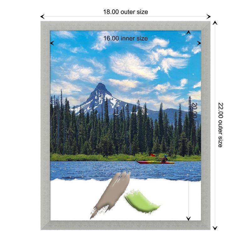 Amanti Art Silver Leaf Wood Picture Frame