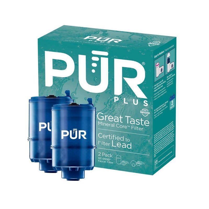 PUR PLUS Blue 2-Pack Replacement Faucet Water Filters