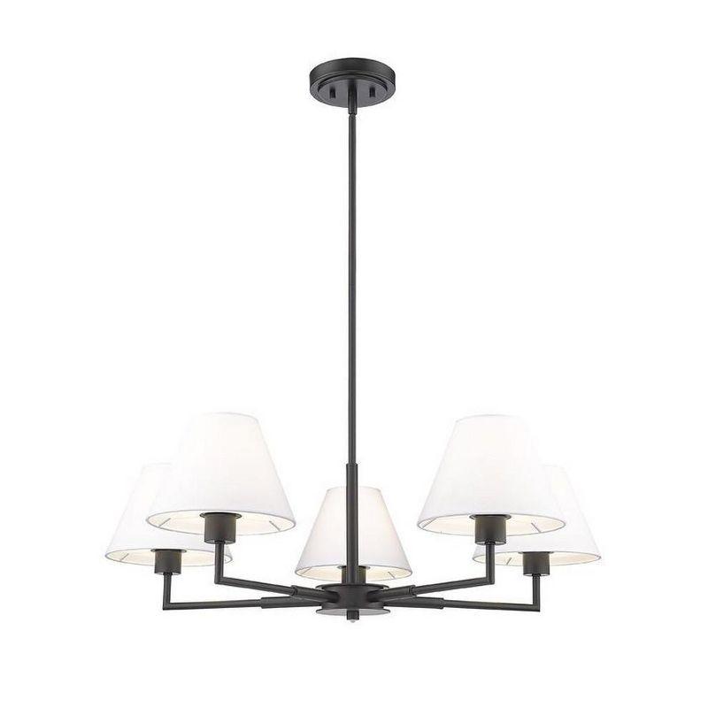 Z-Lite Leila 5 - Light Chandelier in  Matte Black