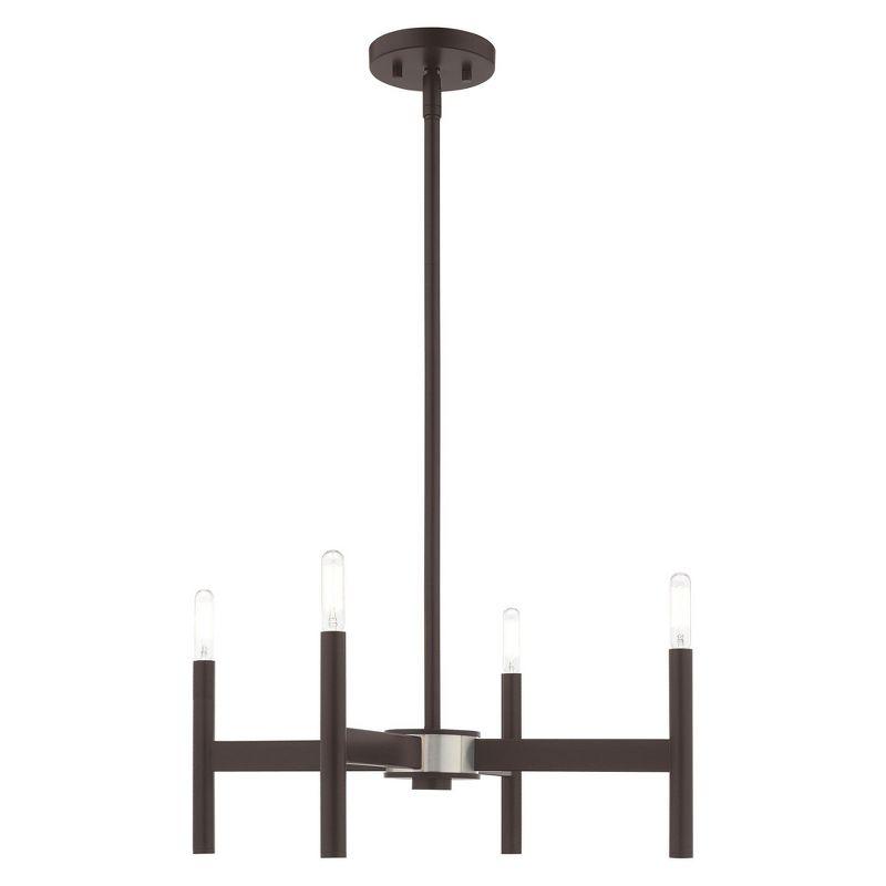 Livex Lighting Copenhagen 4 - Light Chandelier in  Bronze