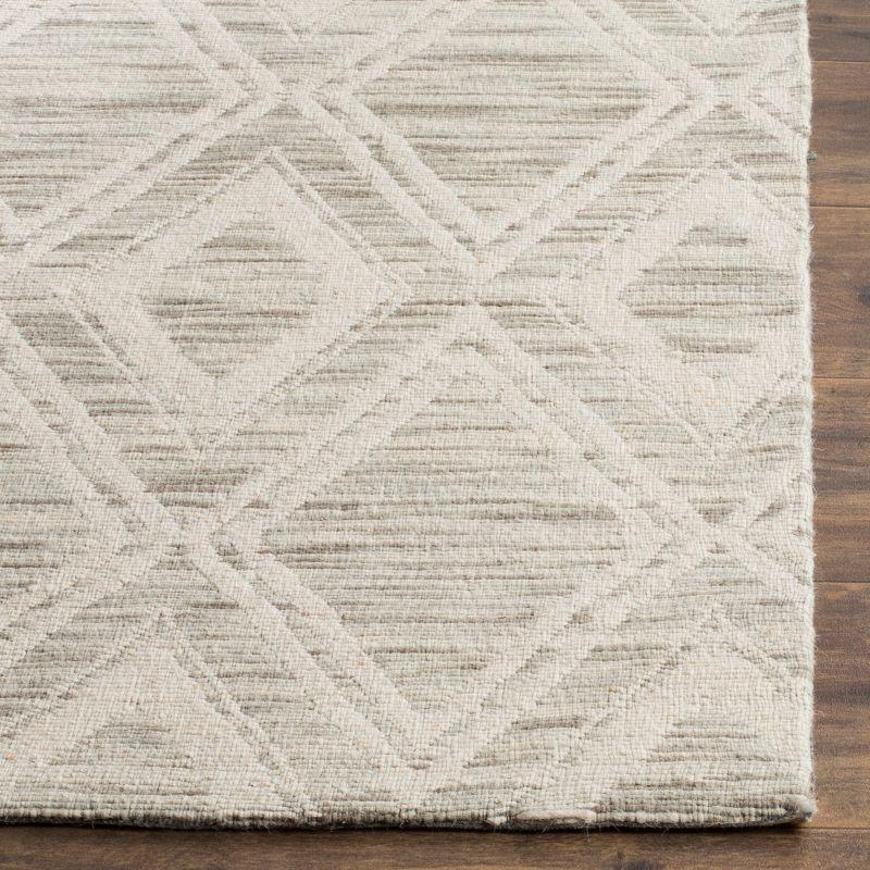 Marbella MRB312 Hand Loomed Indoor Area Rug - Light Brown/Ivory - 6'x6' - Safavieh