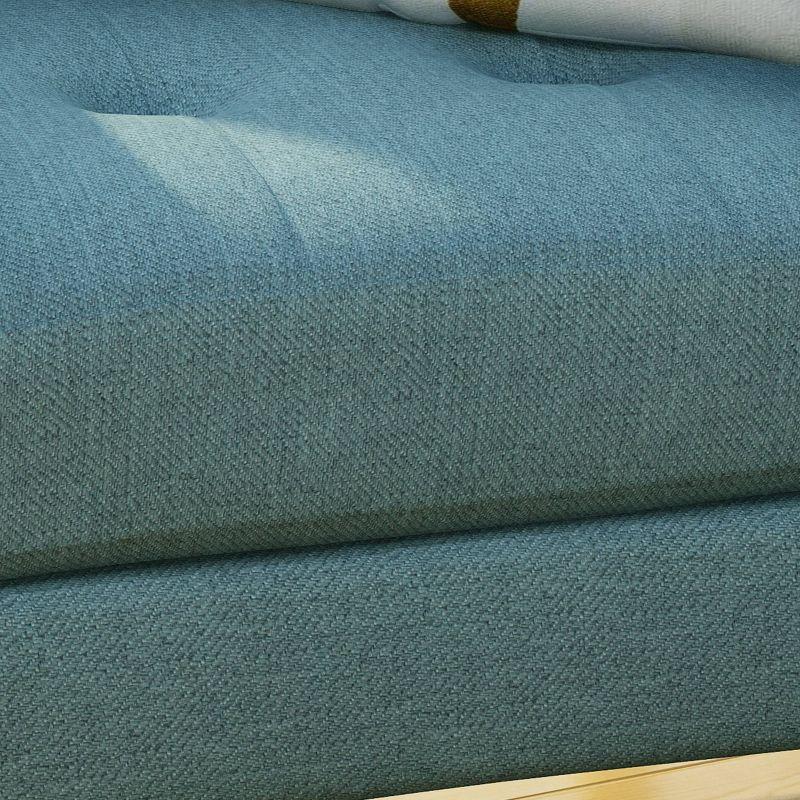 Christopher Knight Home Treston Mid Century Club Chair Blue: Upholstered Armchair, Reading Seat