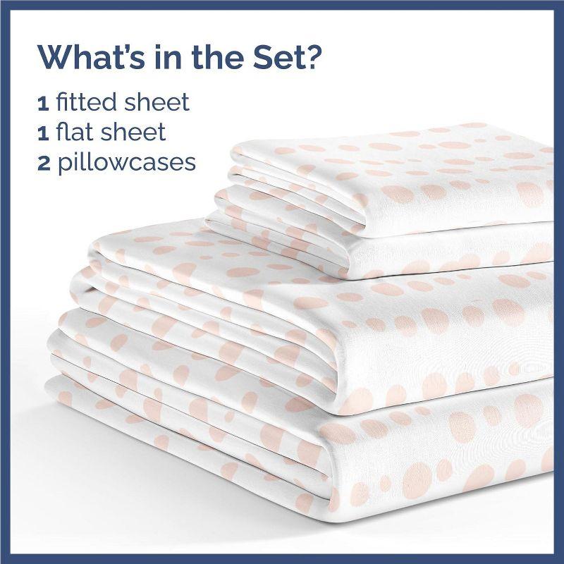 CGK Linens 4 Piece Kids Microfiber Sheet Set - Wrinkle Free - Cute, Cozy, Soft