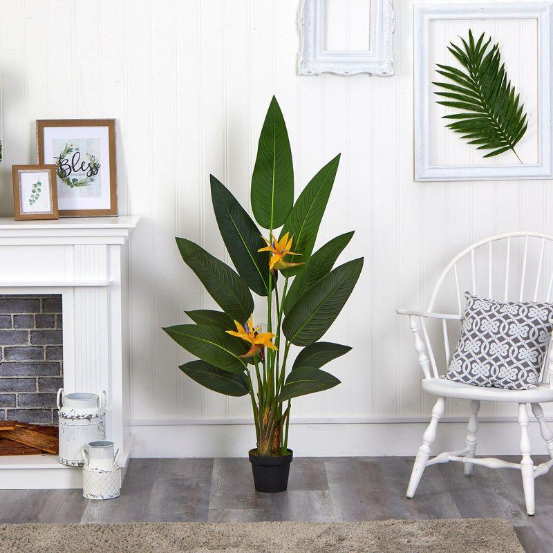 Nearly Natural 4.5-ft Bird of Paradise Artificial Plant (Real Touch)