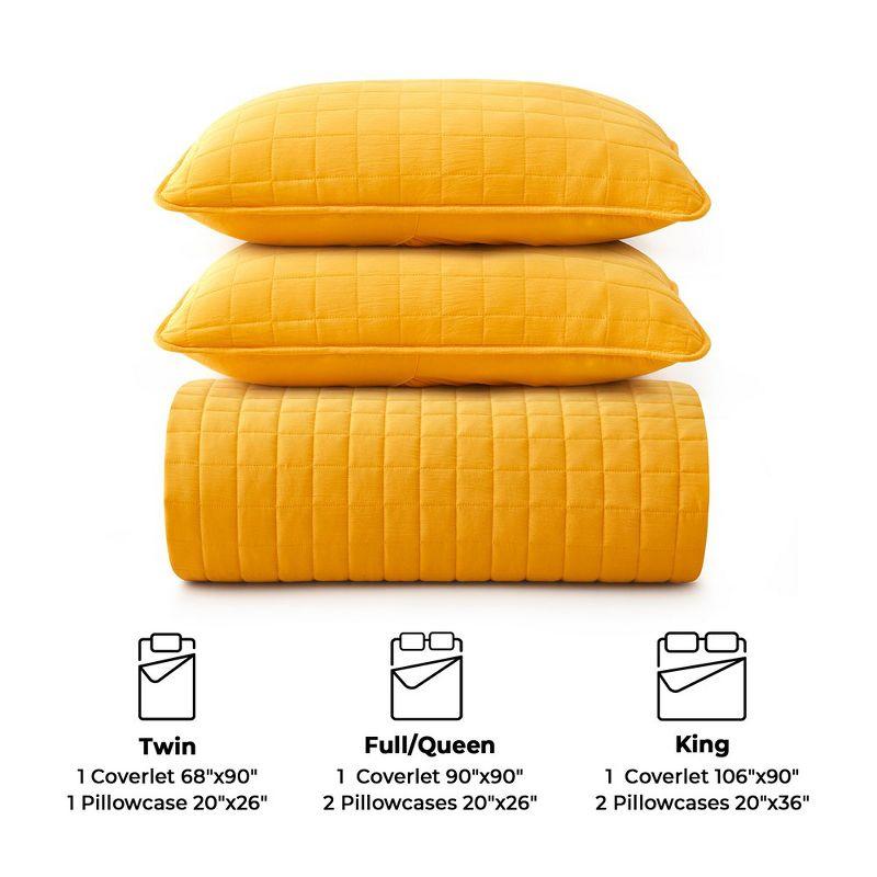 Peace Nest Stroman Quilted Microfiber Coverlet Set