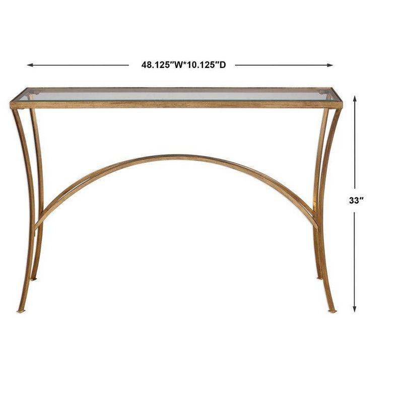 Uttermost Alayna Gold Console Table