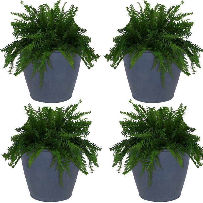 Sunnydaze Indoor/Outdoor Patio, Garden, or Porch Weather-Resistant Double-Walled Anjelica Flower Pot Planter - 24"