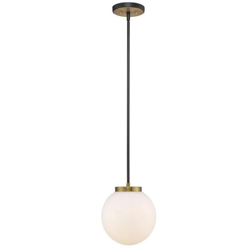 Z-Lite Parsons 1 - Light Pendant in  Matte Black/Olde Brass