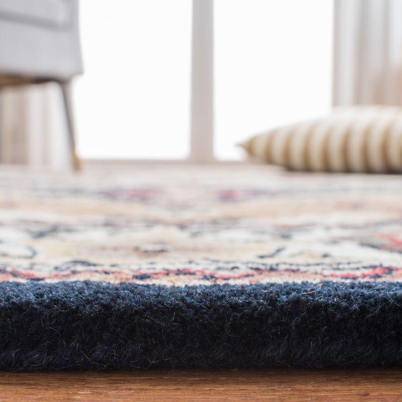 Heritage HG625 Handmade Area Rug - 6'x6' - Navy/Brown - Safavieh