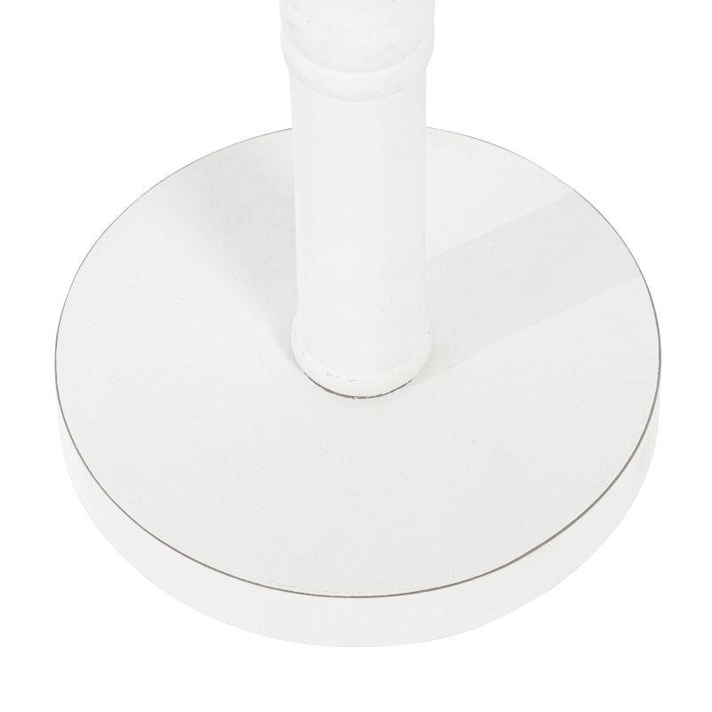 Kate and Laurel Bellport Square Wood Drink Table, 10x10x22, White