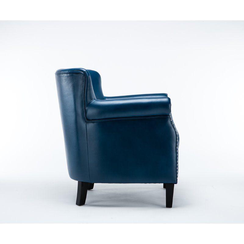 Holly Navy Blue Club Chair - Comfort Pointe