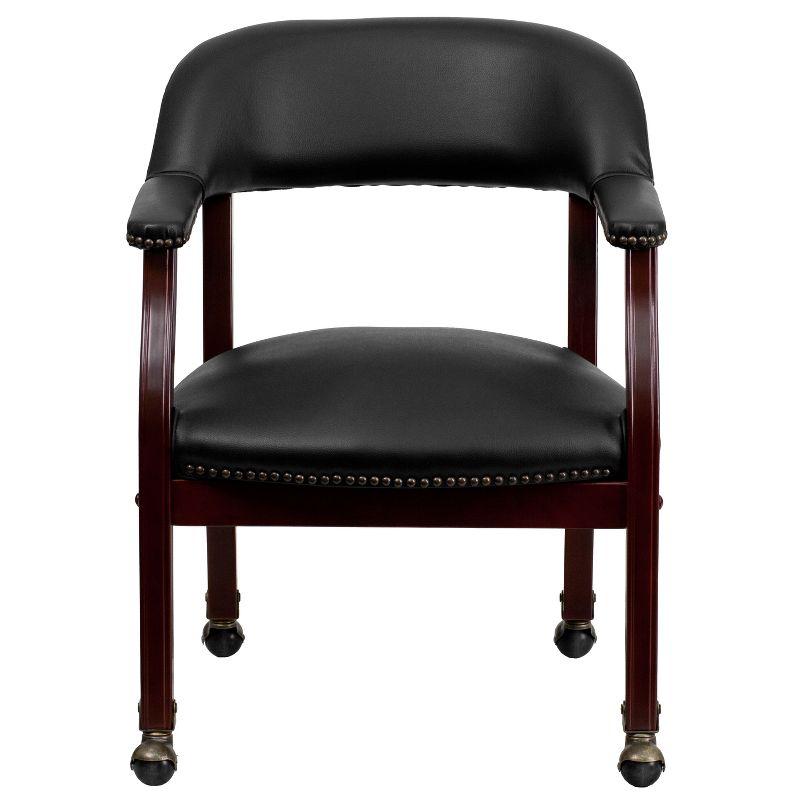 Emma and Oliver Conference Chair with Accent Nail Trim  and Casters