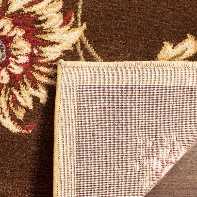 Lyndhurst LNH552 Power Loomed Area Rug - Brown/Multi - 6'7"x6'7" - Safavieh