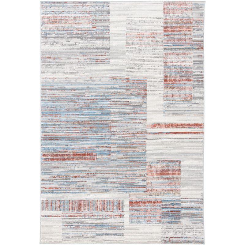 Shivan 100 SHV198 Power Loomed Indoor Area Rug - Ivory/Rust - 8'x10' - Safavieh