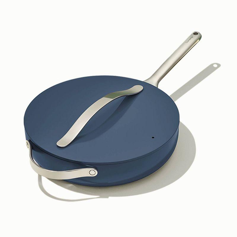 Navy Blue Nonstick Ceramic 4.5qt Sauté Pan with Lid