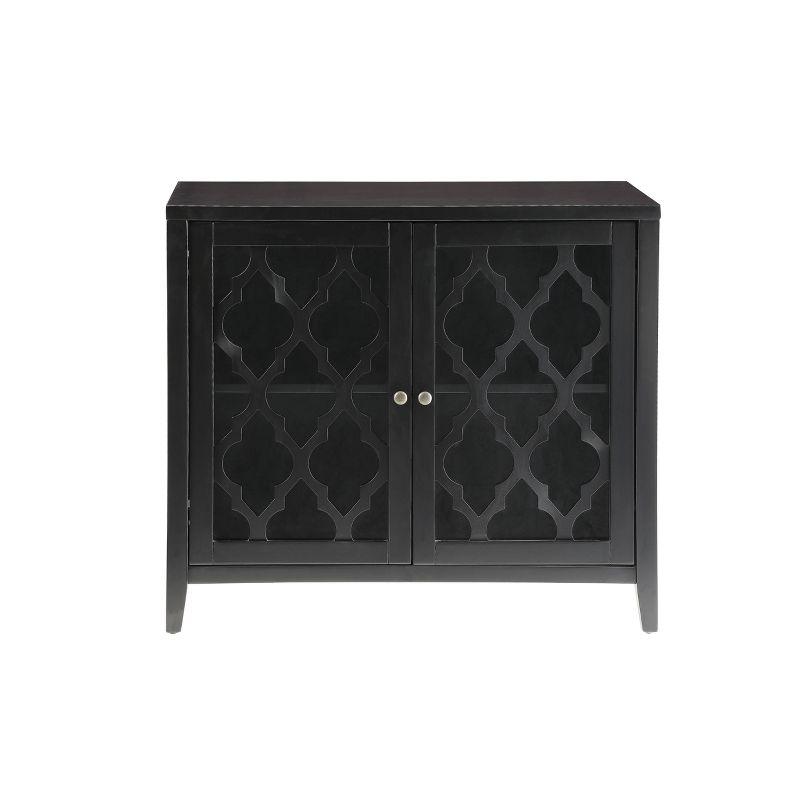 Acme Furniture Ceara Decorative Storage Cabinet Black Finish