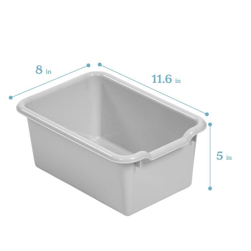 ECR4Kids Scoop Front Storage Bins, Multipurpose Organization, 10-Piece