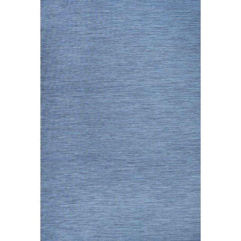 9'x12' Ethan Modern Flatweave Solid  Area Rug, Blue - JONATHAN Y