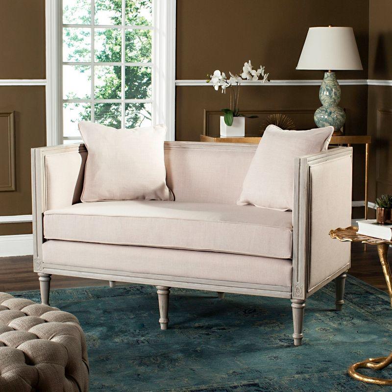 Leandra Rustic French Country Settee  - Safavieh