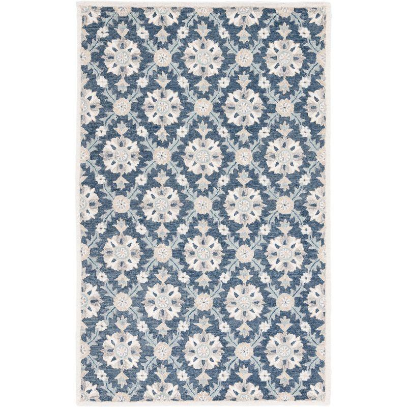 Hand Tufted Damask Rug