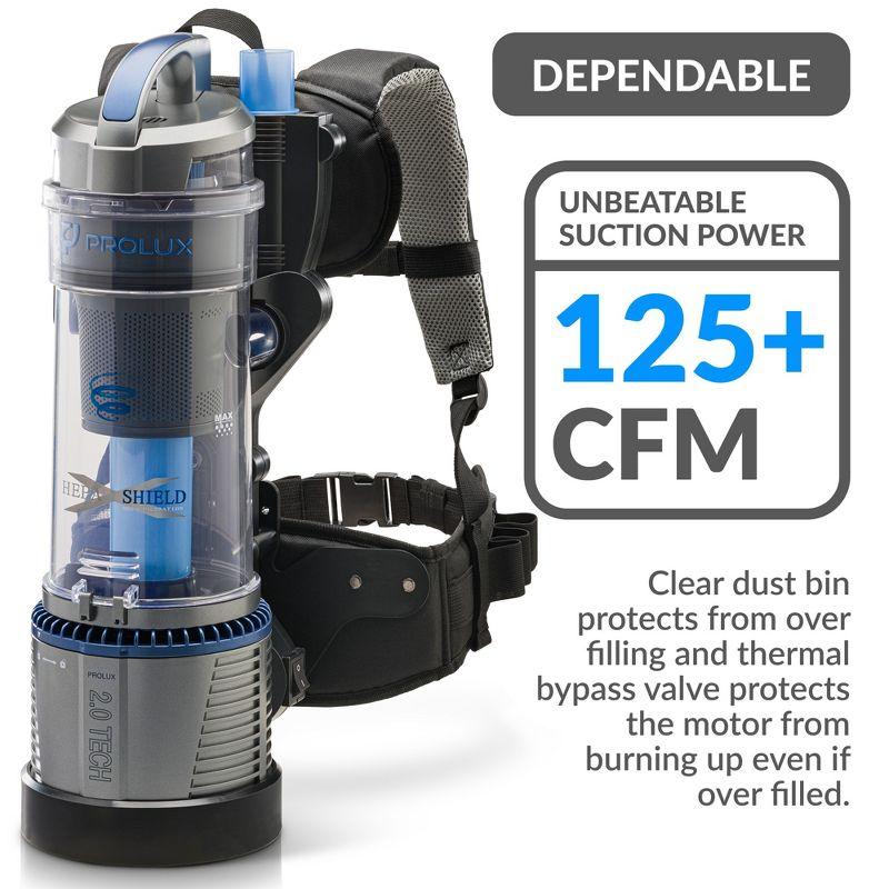 Prolux Lightweight Prolux 2.0 Bagless Backpack Vacuum w/ 5 YR Warranty - 2.0 Residential