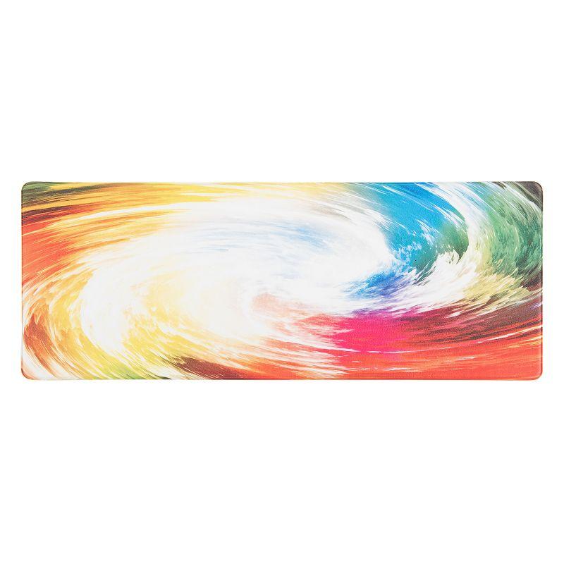 World Rug Gallery Contemporary Waves Anti-Fatigue Standing Mat - Multi 18"x47"