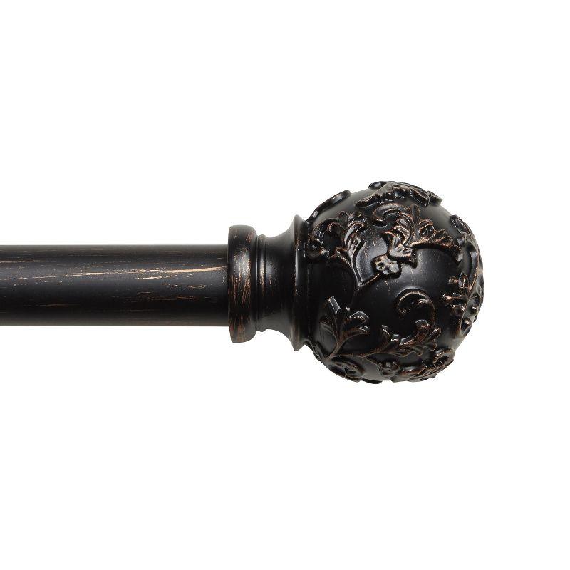 Exclusive Home Vine 1" Curtain Rod and Finial Set