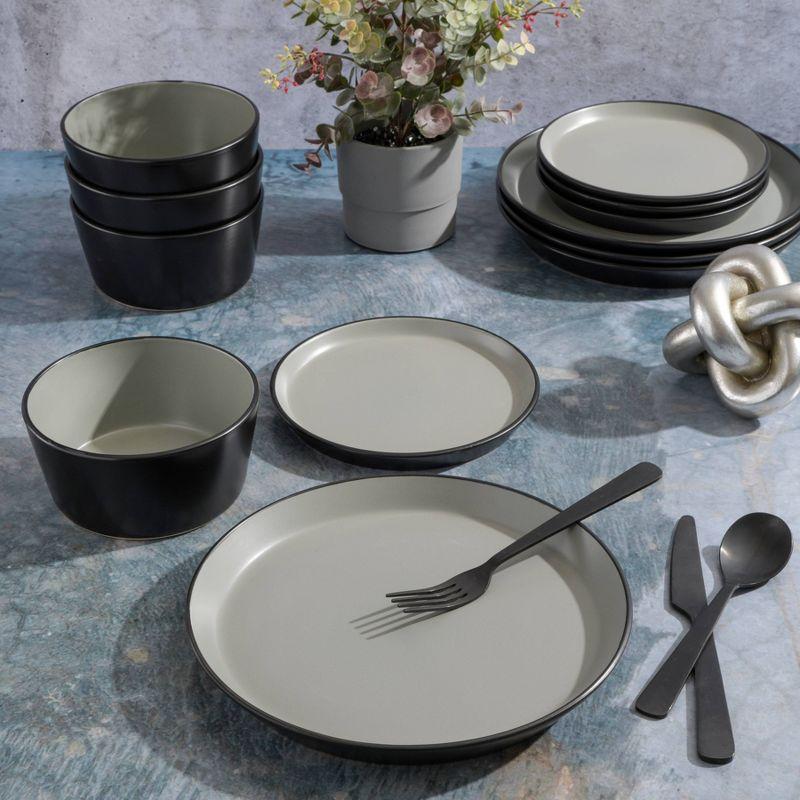 Gibson Elite Soho Lounge Sofia 12-Piece Coupe Dinnerware Set