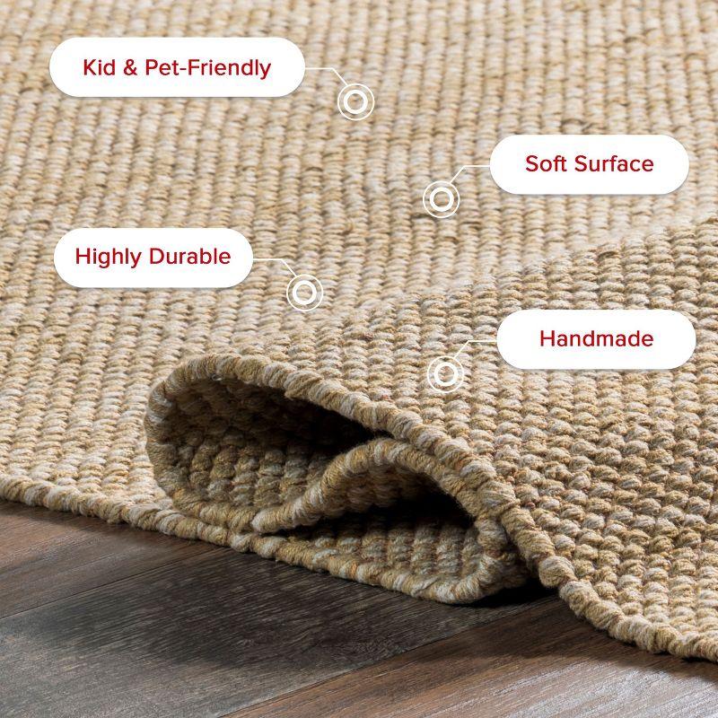 Nuloom Alessi Hand Woven Cotton Indoor Area Rug, 5' x 8', Beige