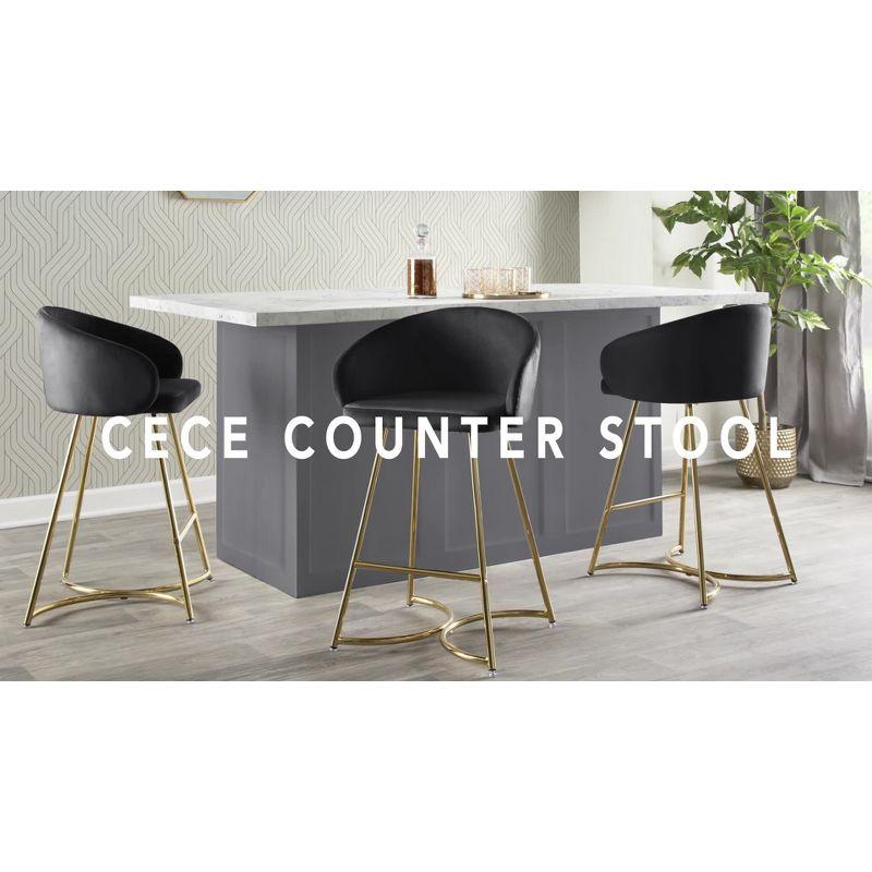 27" Cece Canary Counter Height Table - LumiSource