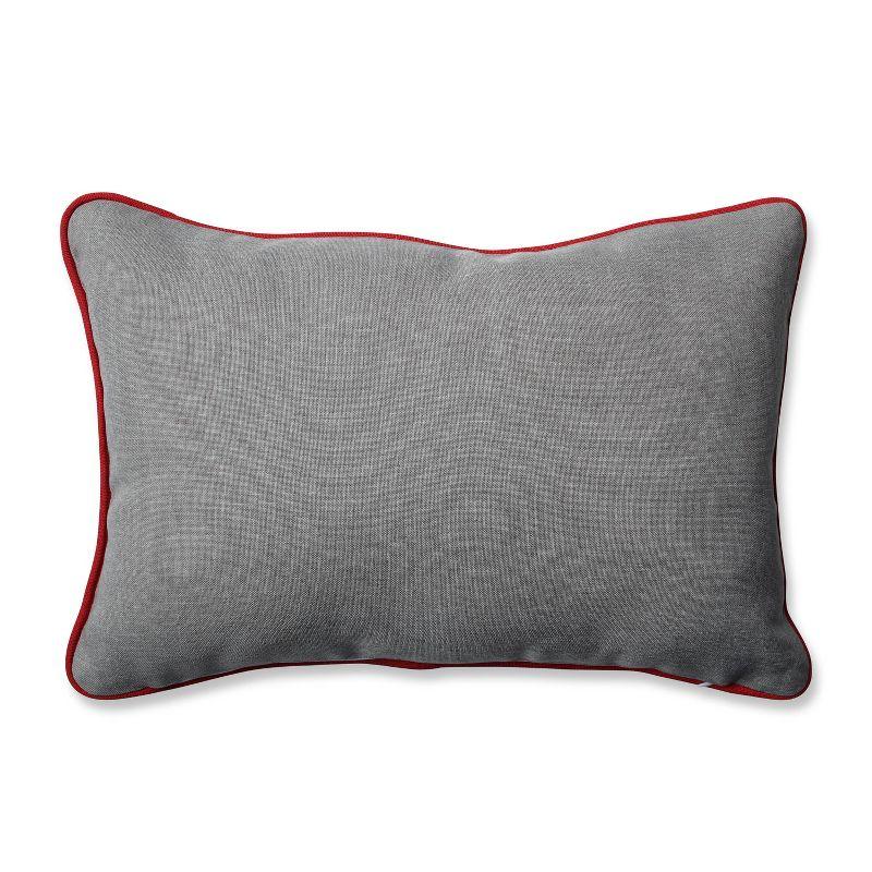 Embroidered Reversible Throw Pillow