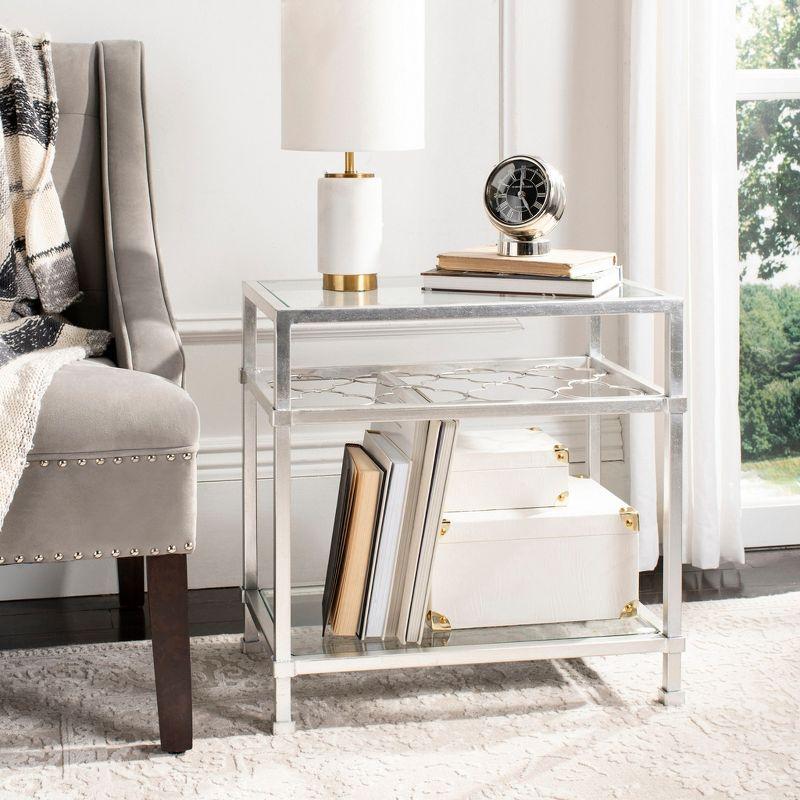 Hanzel Side Table - Silver - Safavieh.
