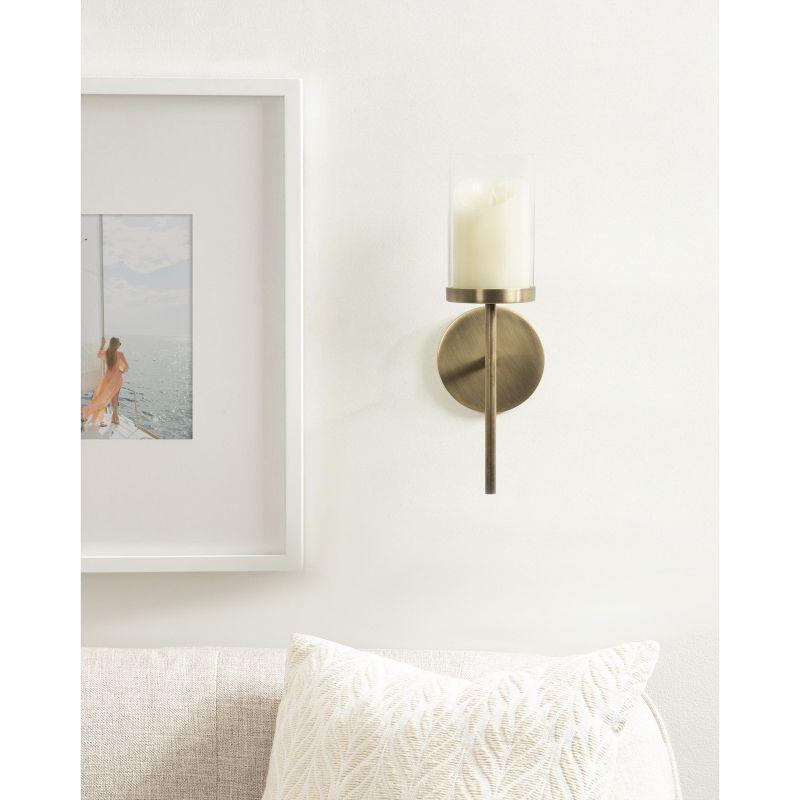 Kate and Laurel Blaise Metal Wall Sconce