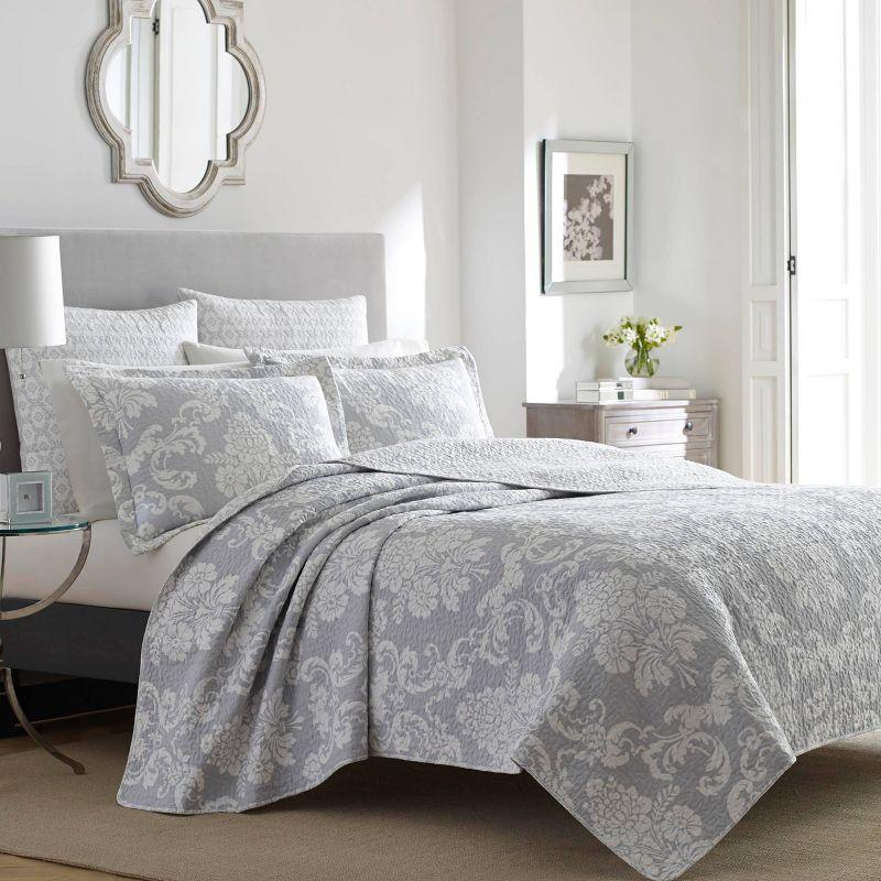 Laura Ashley Venetia Reversible Cotton Quilt Set