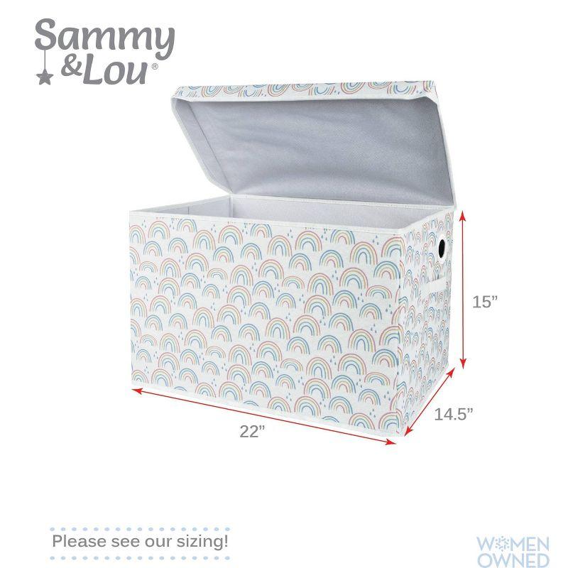 Sammy & Lou Printed Felt Toy Chest - Rainbow