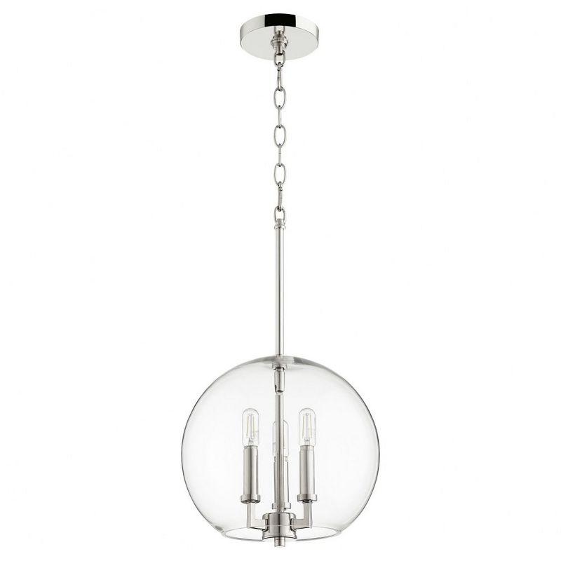 Quorum Lighting 3 - Light Pendant in  Polished Nickel