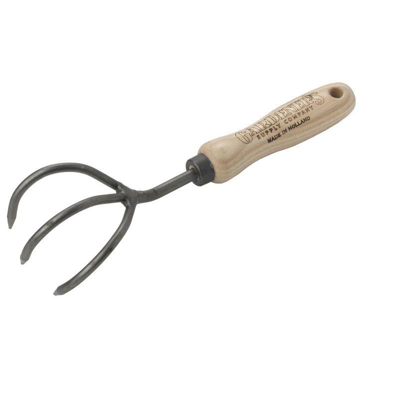 Gardener's Supply Company Lifetime Garden Cultivator | Heavy Duty Forged Steel with Ergonomic Hardwood Handle | Gardening Hand Tool for Weeding and