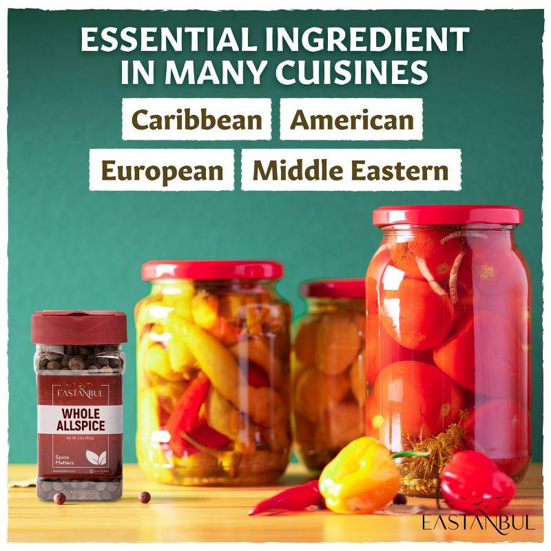 Eastanbul Allspice Berries Whole, Whole Allspice, Pimento Seeds, 3.5oz