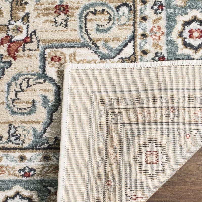 Elegant Cream Beige Traditional Square Area Rug 39"