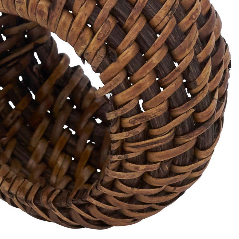 Avignon Woven Design Rattan Napkin Ring