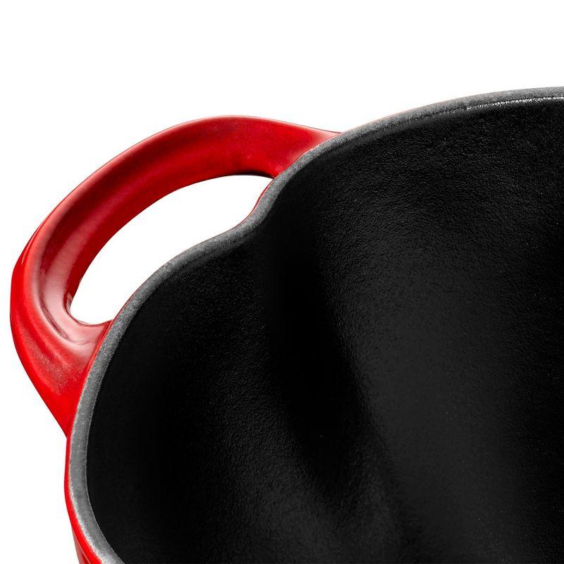 Cherry Red Cast Iron 3-Quart Tomato Cocotte