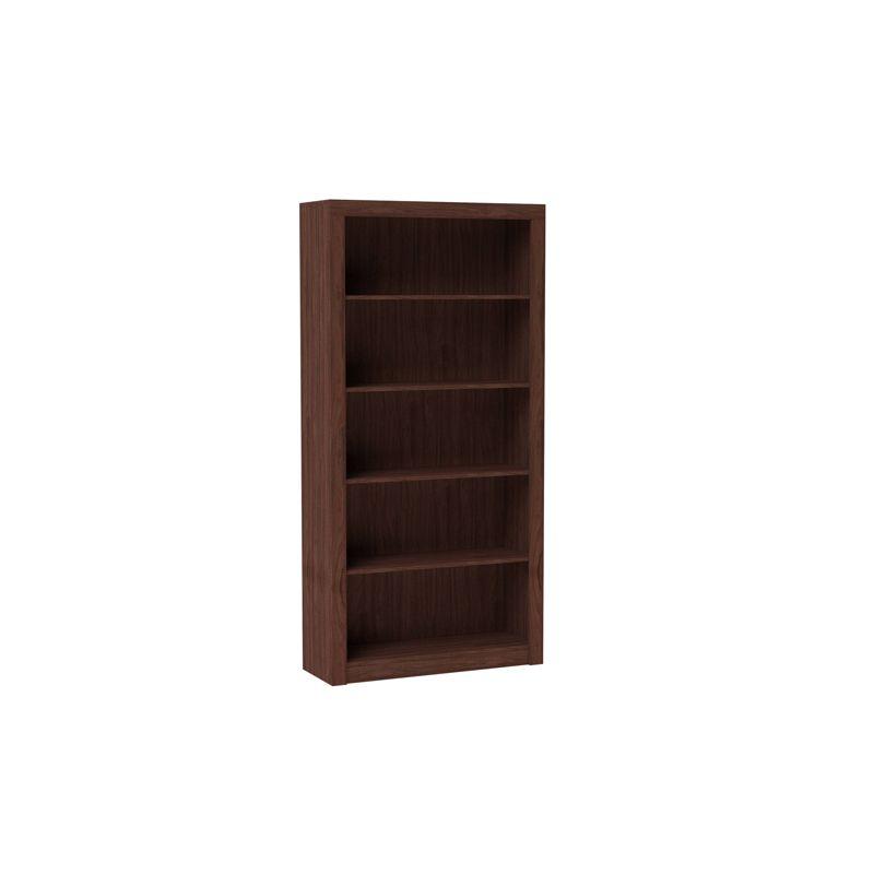 Olinda Nut Brown 72" 5-Shelf Bookcase