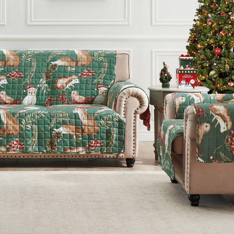 Elmina Willow Reversible Quilted Armchair Slipcover