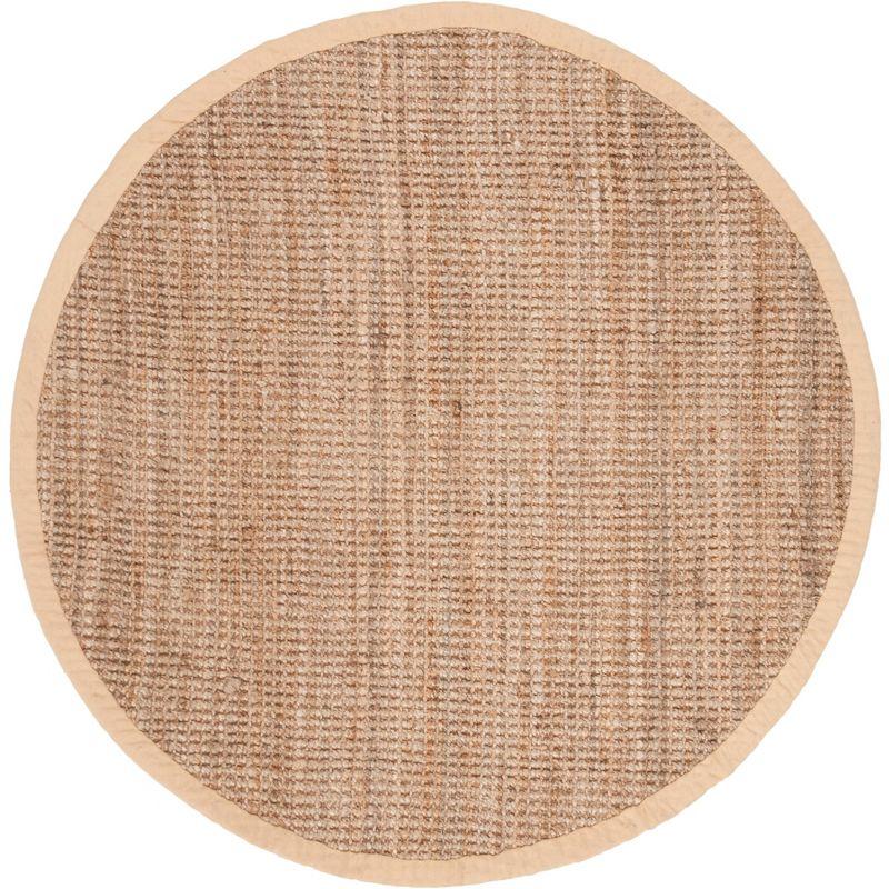 Natural Fiber NF730 Hand Woven Area Rug - Natural - 5' round - Safavieh.