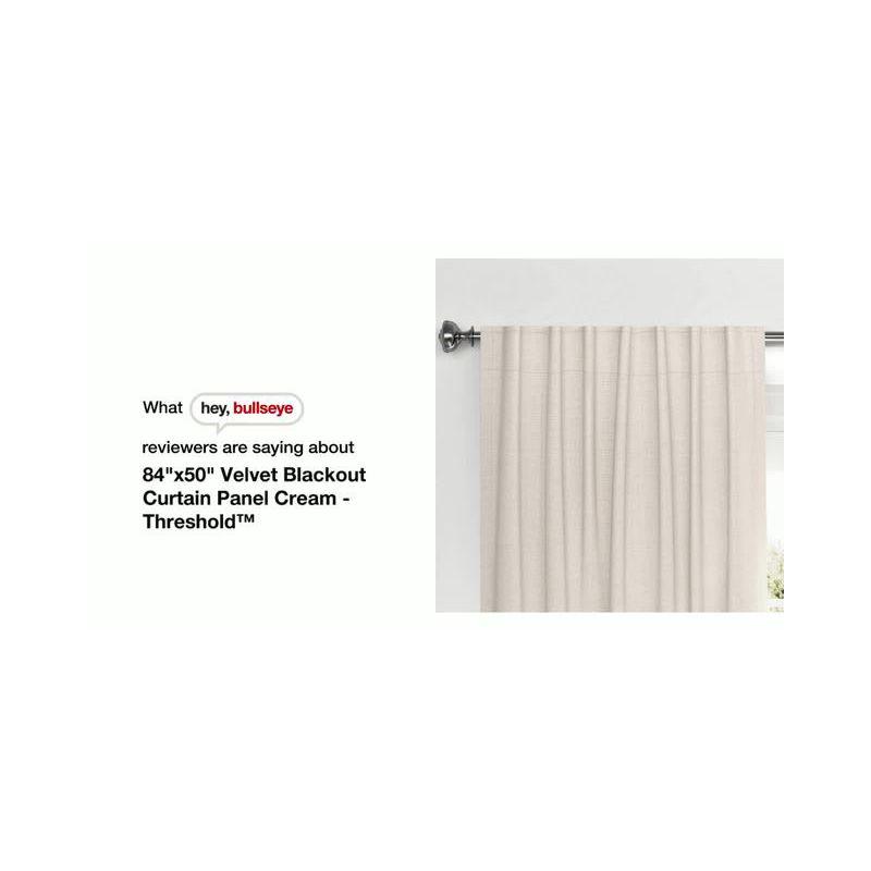 Blackout Velvet Window Curtain Panel - Threshold™