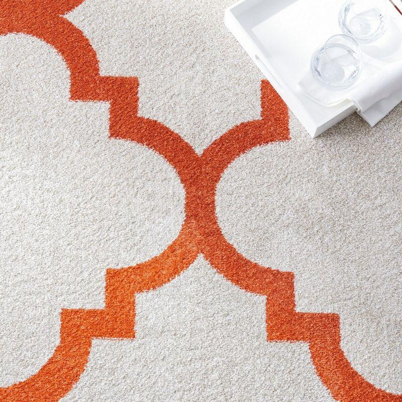 Amherst AMT423 Power Loomed Indoor Accent Rug - Beige/Orange - 2'6"x4' - Safavieh