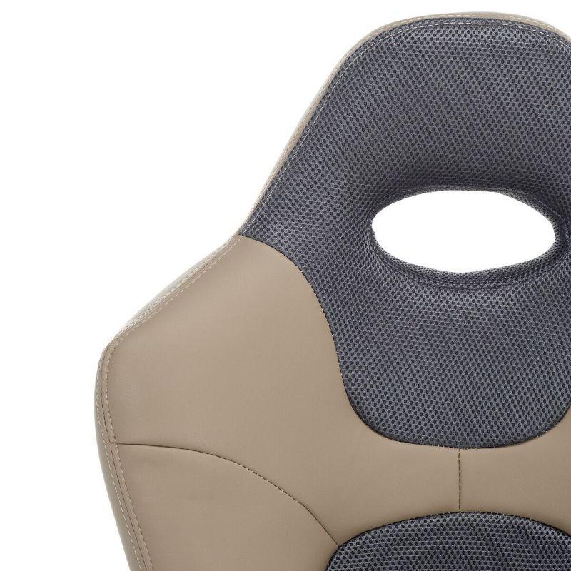 Belinda Desk Chair - Black/Grey - Safavieh