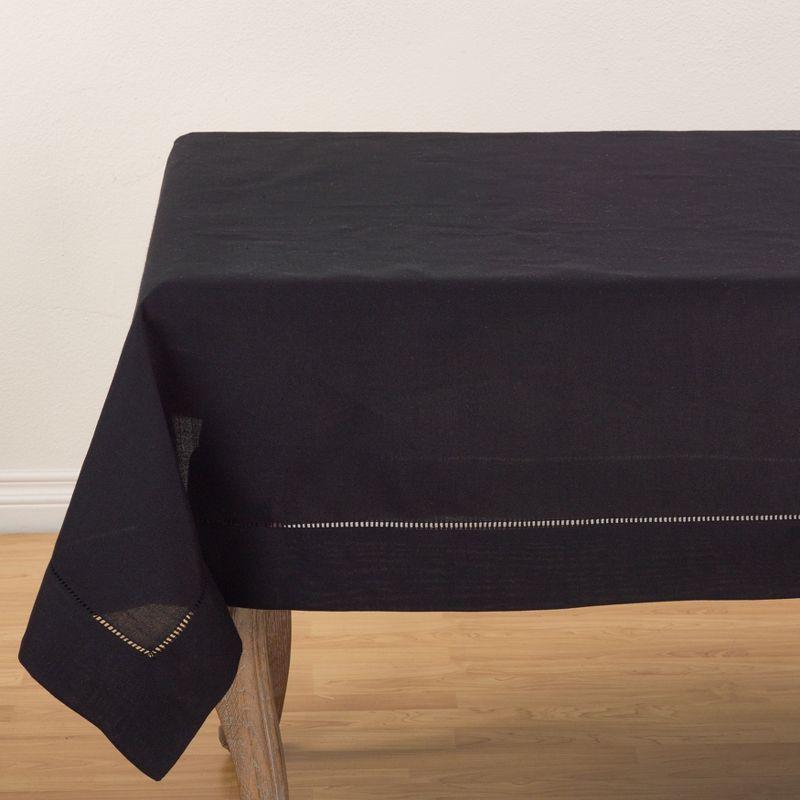 Saro Lifestyle Classic Hemstitch Border Tablecloth